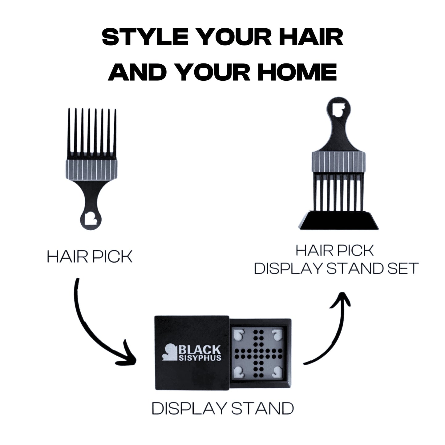 Hair Pick Home Decor Set